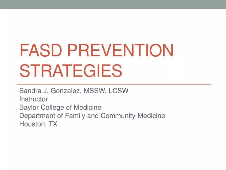fasd prevention strategies
