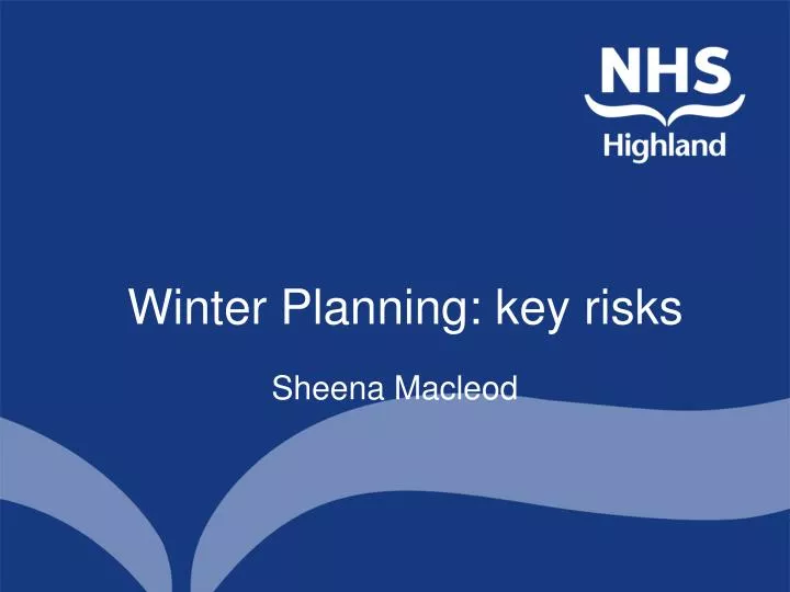 winter planning key risks
