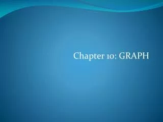 Chapter 10: GRAPH