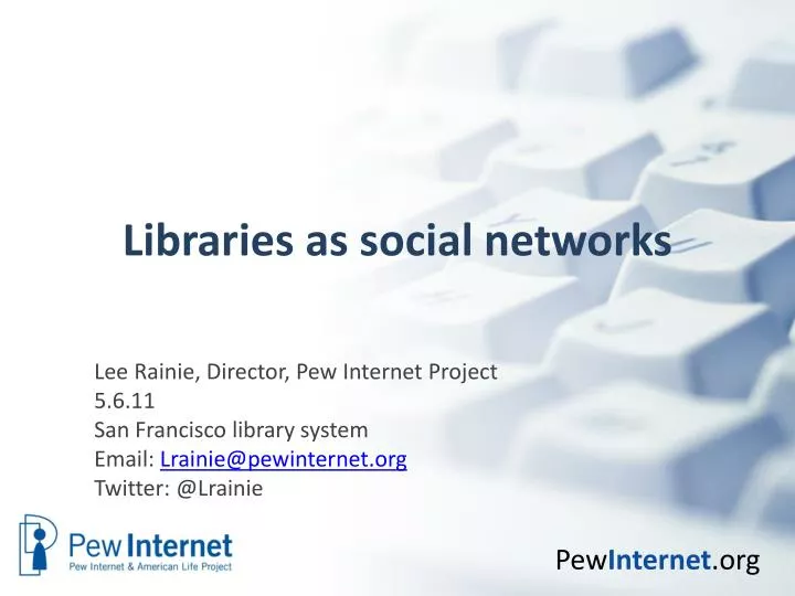 libraries as social networks