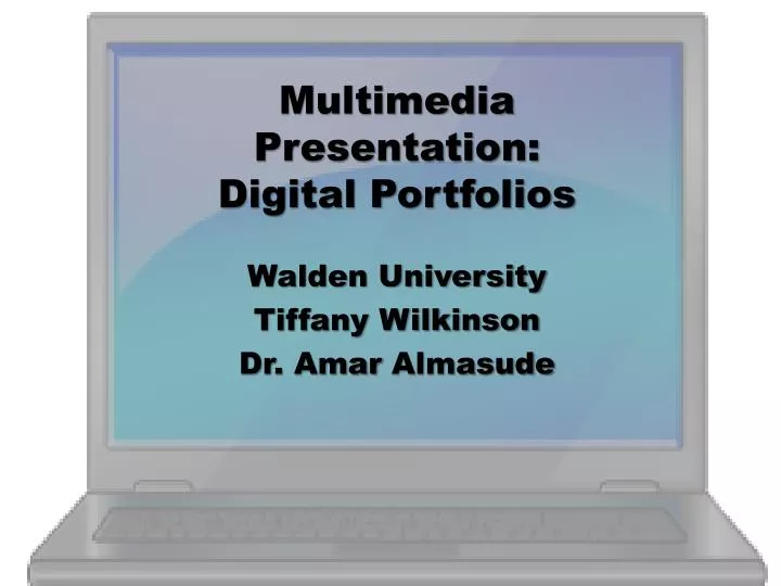 multimedia presentation digital portfolios