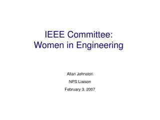 IEEE Committee: Women in Engineering