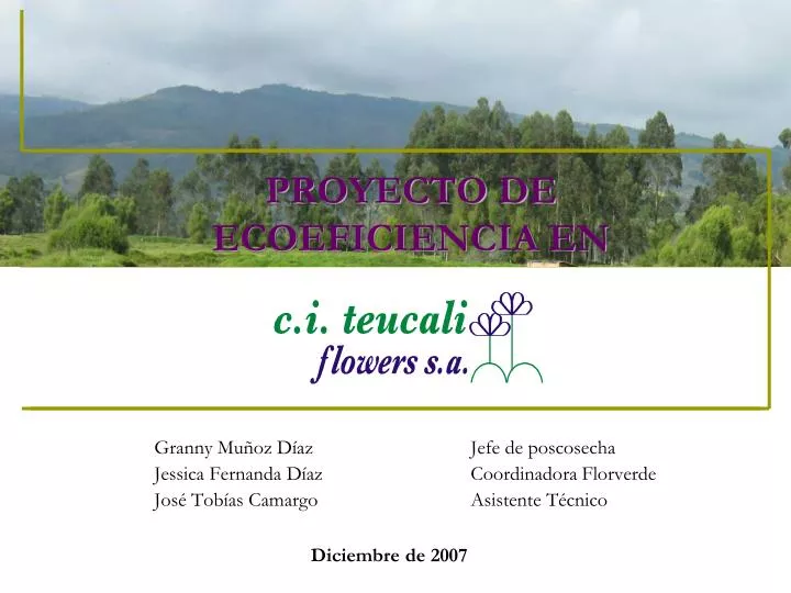 proyecto de ecoeficiencia en