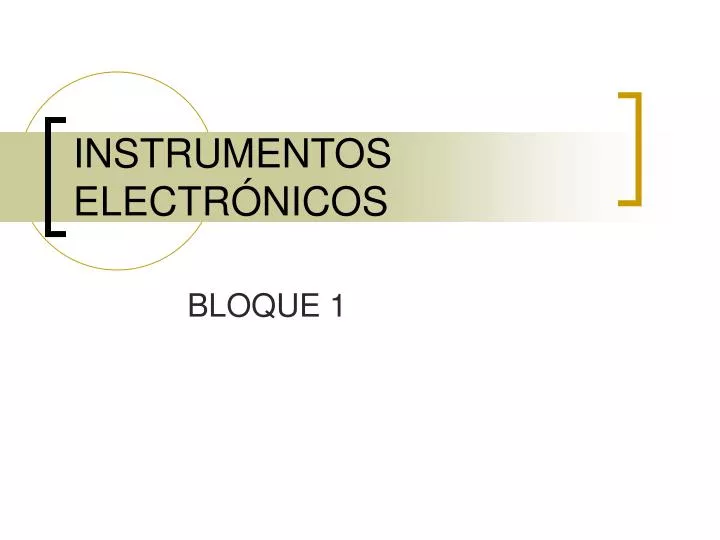 instrumentos electr nicos