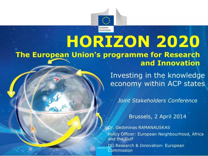 horizon 2020 the european union s programme for r esearch and innovation