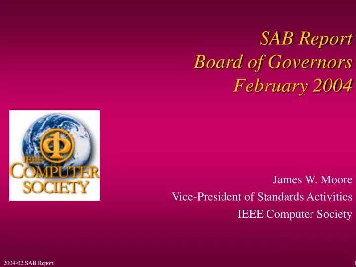 sab report board of governors february 2004