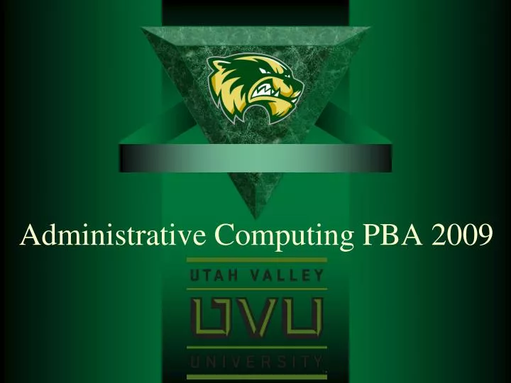 administrative computing pba 2009