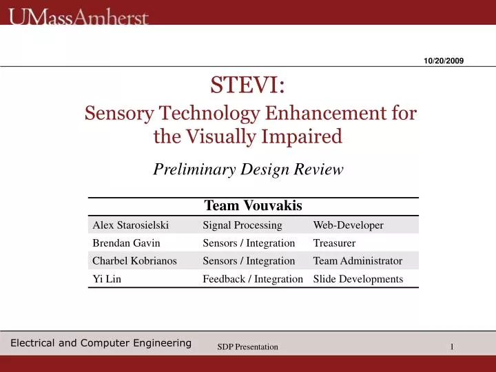 stevi sensory technology enhancement for the visually impaired