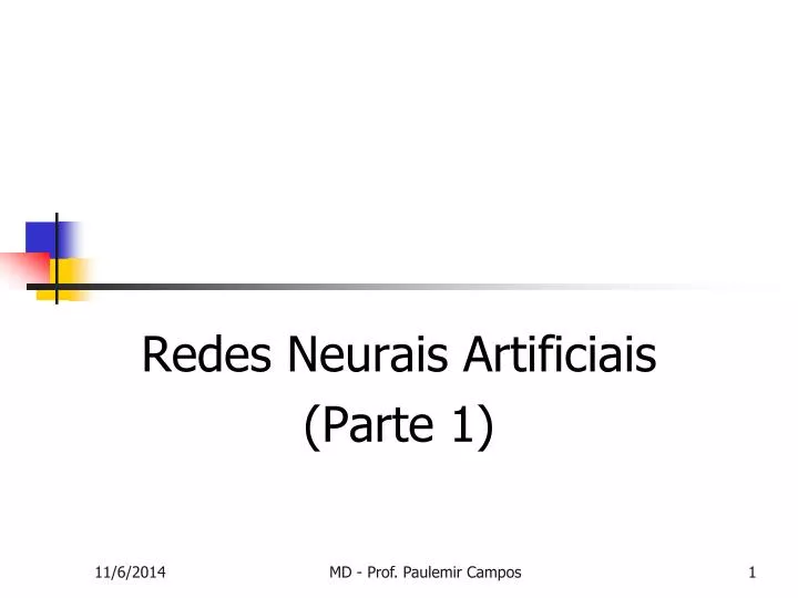 redes neurais artificiais parte 1