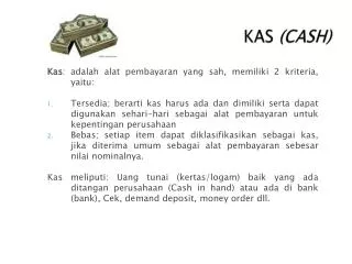 kas cash