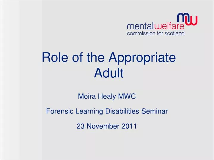 moira healy mwc forensic learning disabilities seminar 23 november 2011
