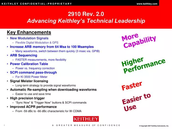 2910 rev 2 0 advancing keithley s technical leadership