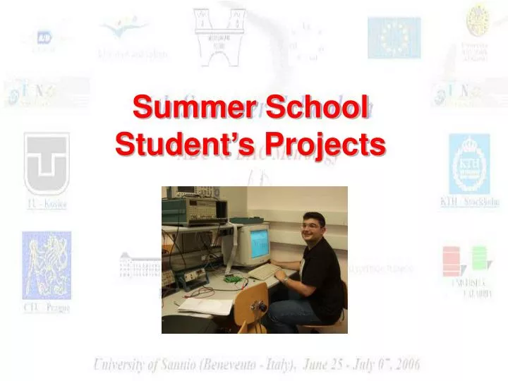summer school student s projects