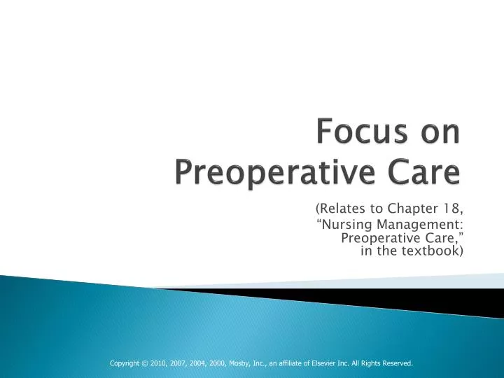 focus on preoperative care