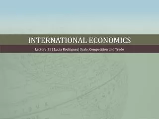 international economics