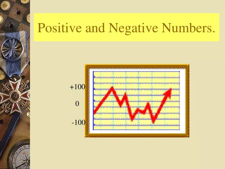 positive and negative numbers
