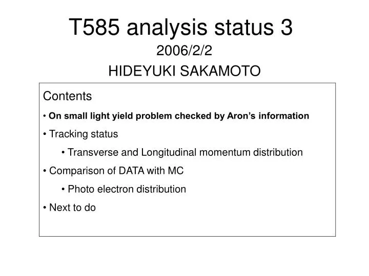 t585 analysis status 3