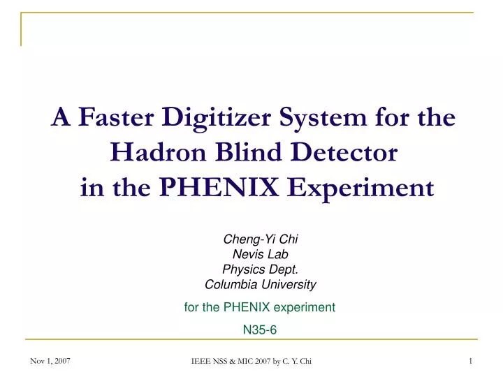 a faster digitizer system for the hadron blind detector in the phenix experiment