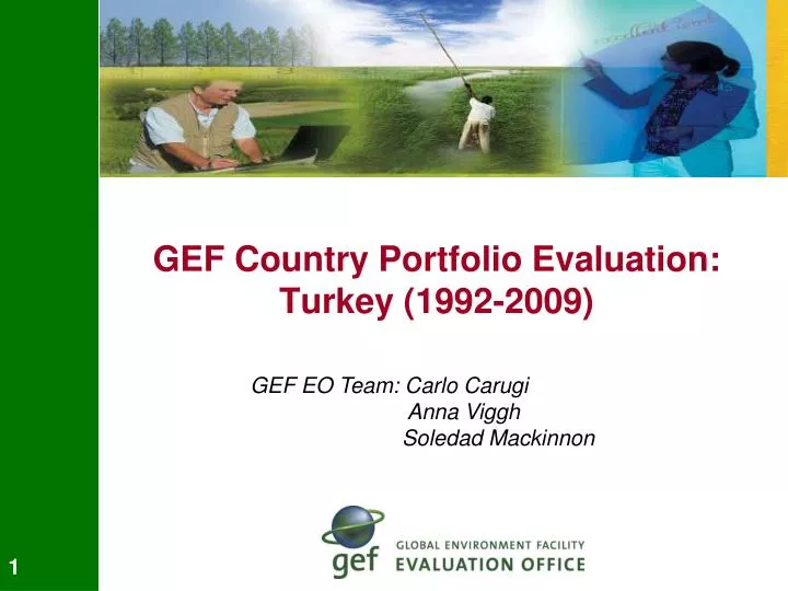 gef country portfolio evaluation turkey 1992 2009