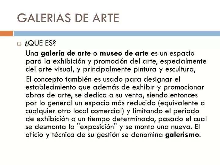 galerias de arte