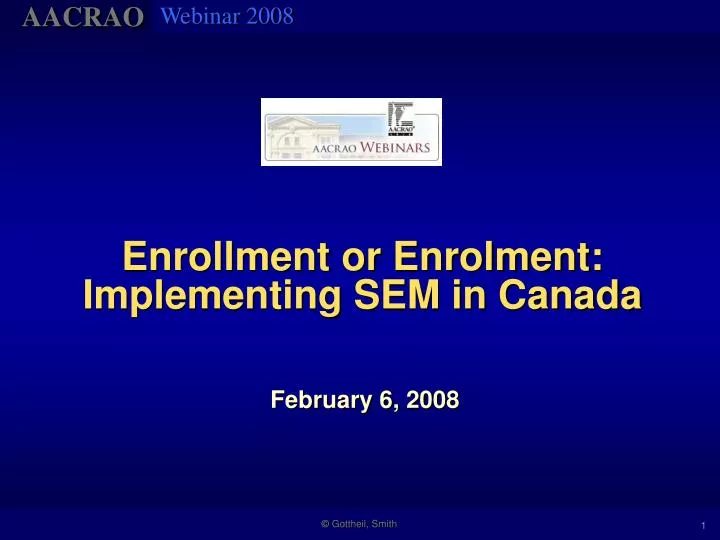 enrollment or enrolment implementing sem in canada