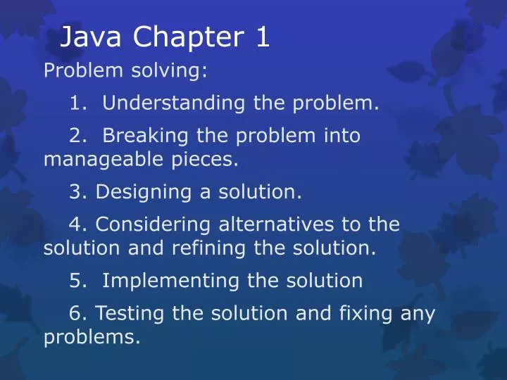 java chapter 1