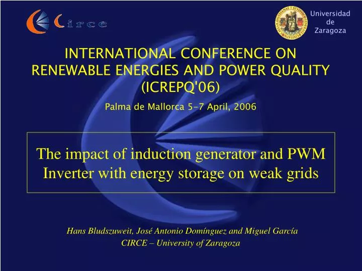 international conference on renewable energies and power quality icrepq 06