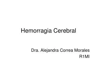 hemorragia cerebral