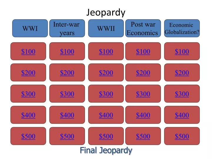 jeopardy