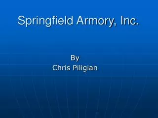 Springfield Armory, Inc.