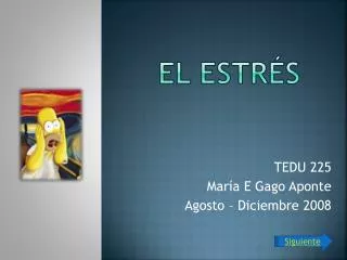 el estr s
