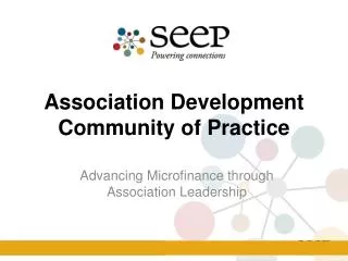 Association Development Community of Practice