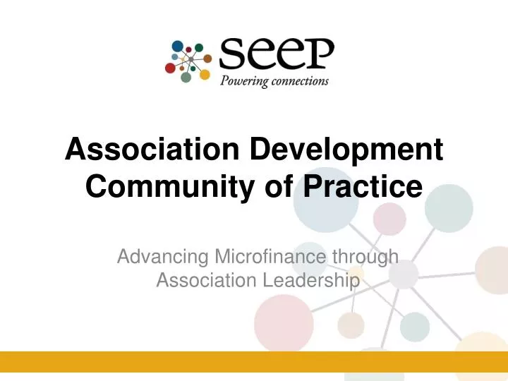 association development community of practice
