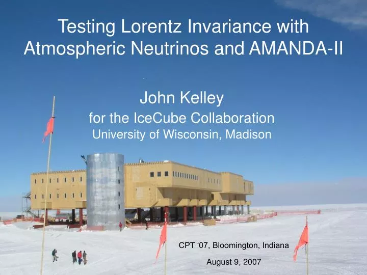 testing lorentz invariance with atmospheric neutrinos and amanda ii