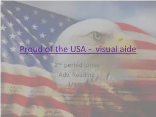 proud of the usa visual aide