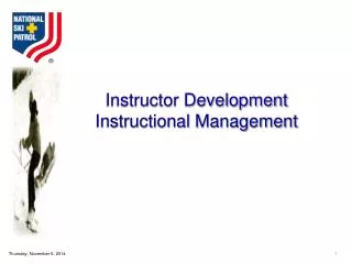 Instructor Development Instructional Management