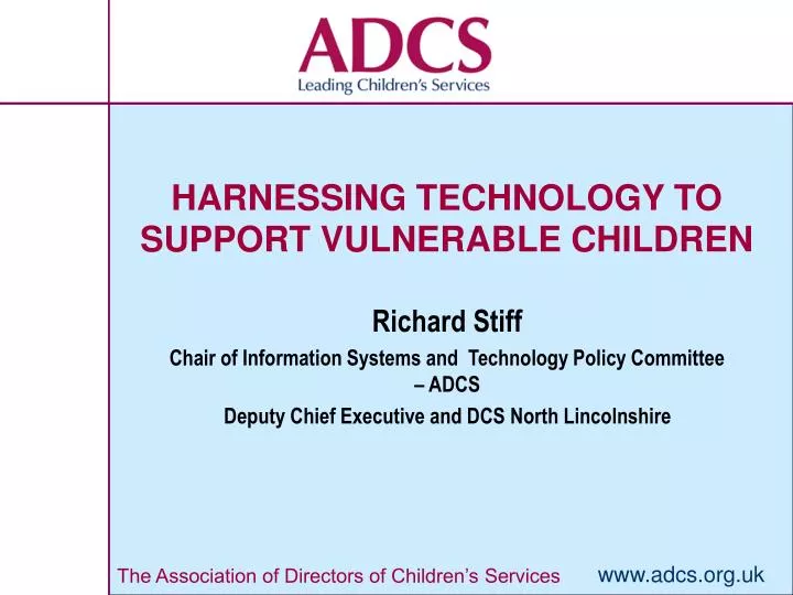 harnessing technology to support vulnerable children
