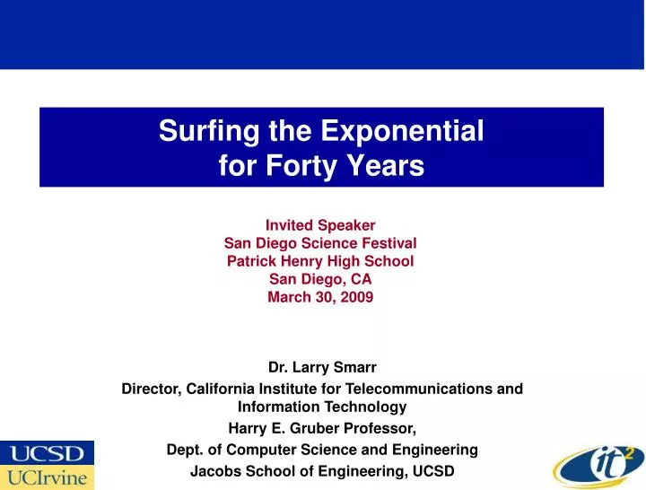 surfing the exponential for forty years