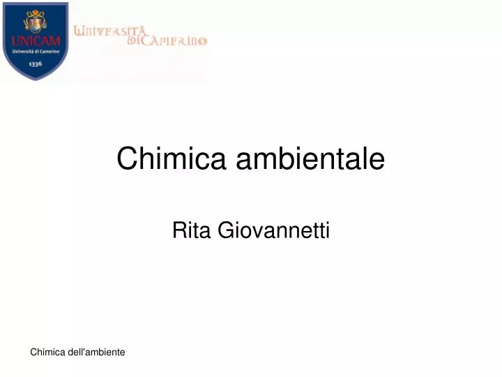 chimica ambientale