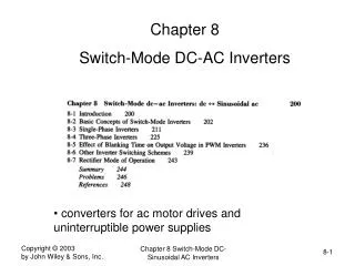 Chapter 8 Switch-Mode DC-AC Inverters