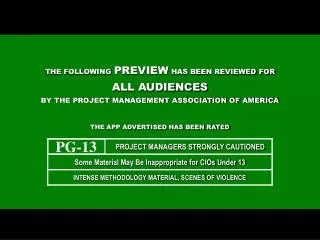 THE FOLLOWING PREVIEW HAS BEEN REVIEWED FOR ALL AUDIENCES