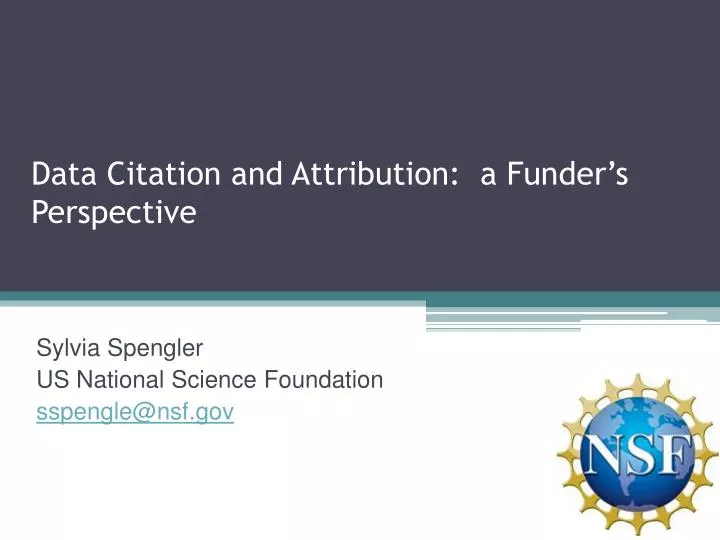 data citation and attribution a funder s perspective