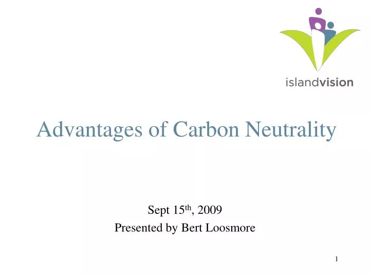 advantages of carbon neutrality