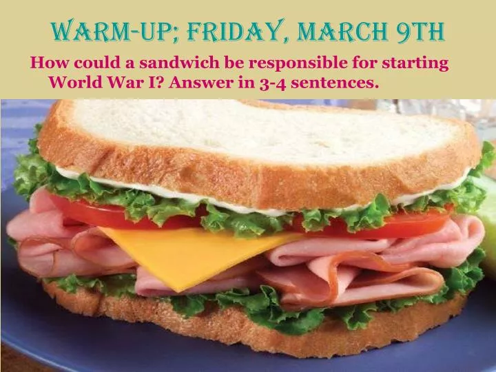 warm up friday march 9th