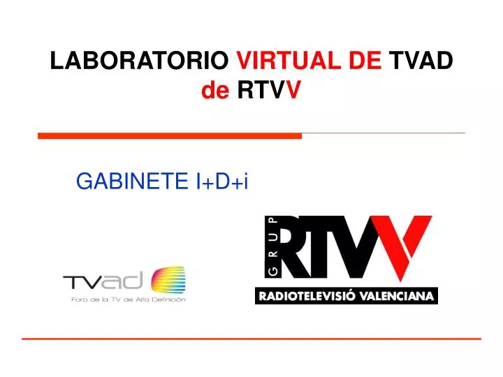 laboratorio virtual de tvad de rtv v
