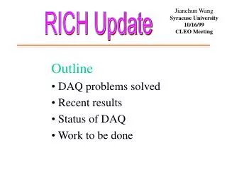 RICH Update