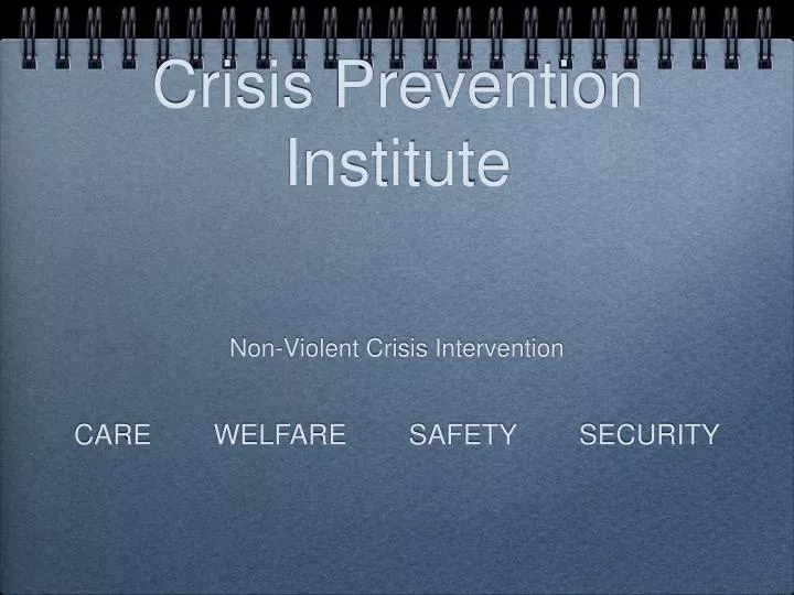 crisis prevention institute