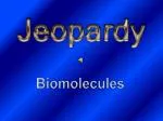 Biomolecules - slide 1