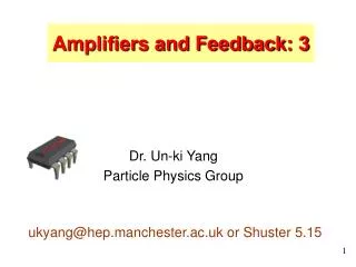 Dr. Un-ki Yang Particle Physics Group