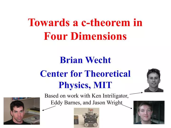 towards a c theorem in four dimensions